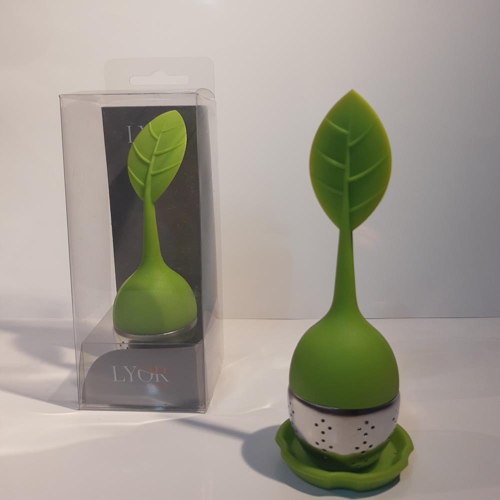 Infusor De Chá Em Silicone Na Cor Verde. Linda Peça Para Chá Ou Decorar