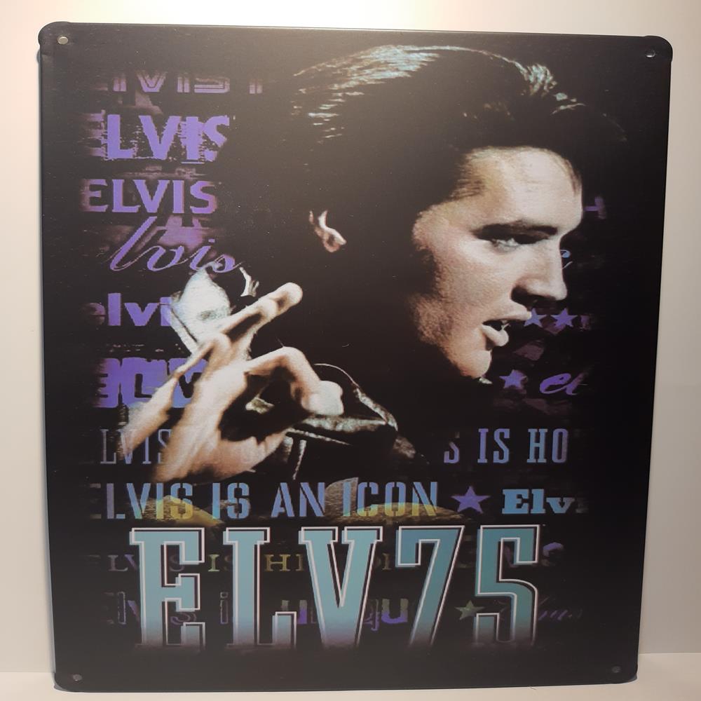 Placa De Metal Elvis Presley, Medida De 20x30