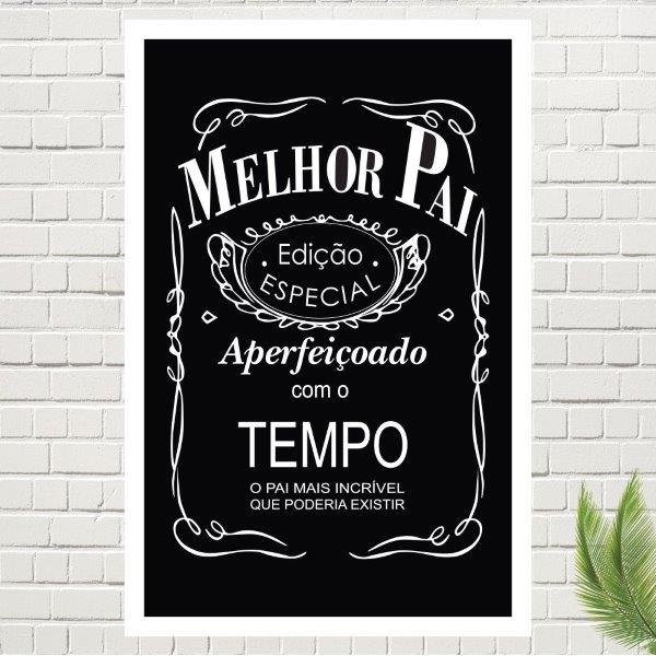 Placa Decorativa Melhor Pai, Medida De 29x45.