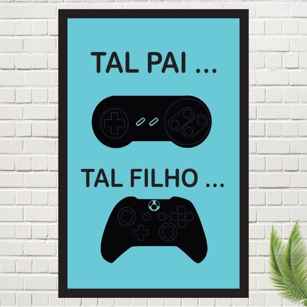 Placa Decorativa Tal Pai, Tal Filho Medidas 29x45